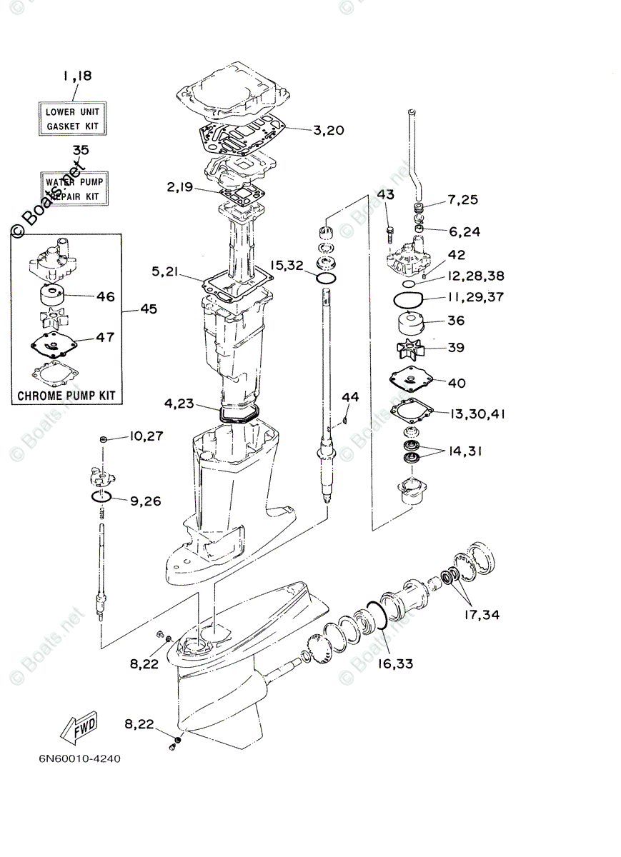 Yamaha Outboard Oem Parts Diagram For Repair Kit Boats Net