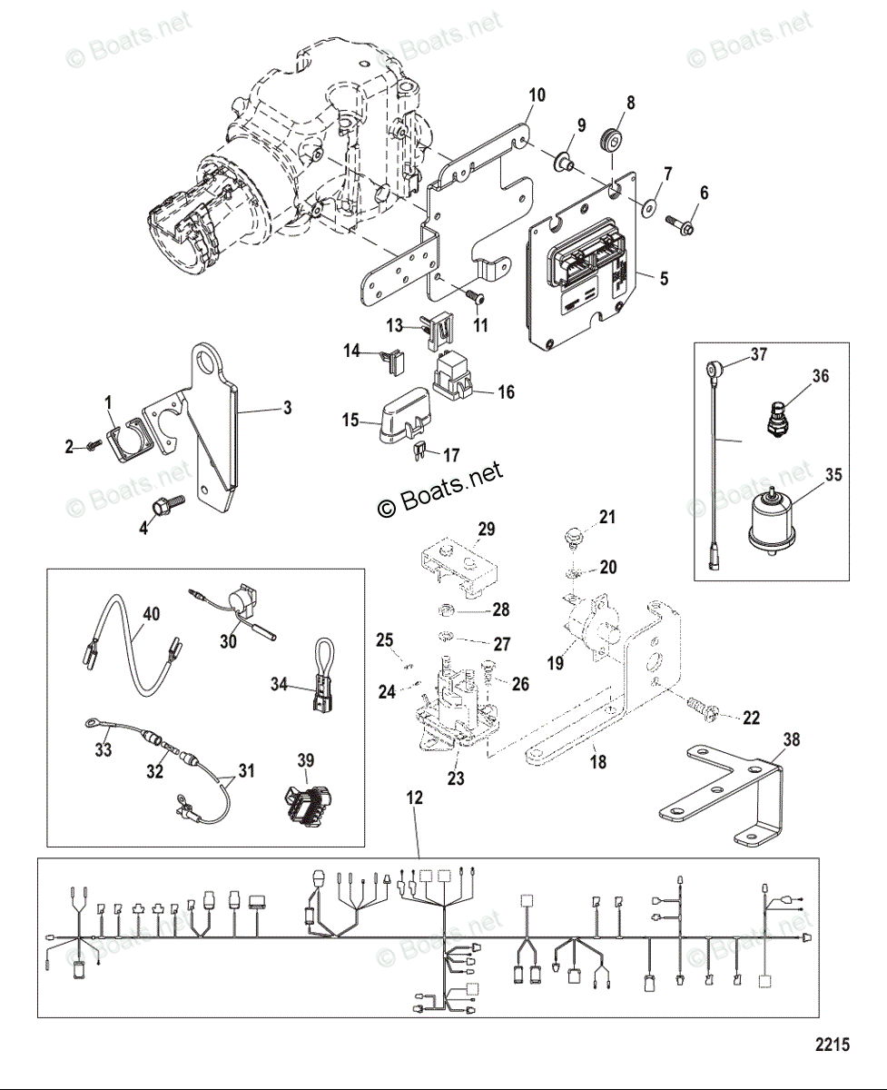 Mercury MerCruiser Sterndrive Parts by Size & Serial Engines - Gas OEM