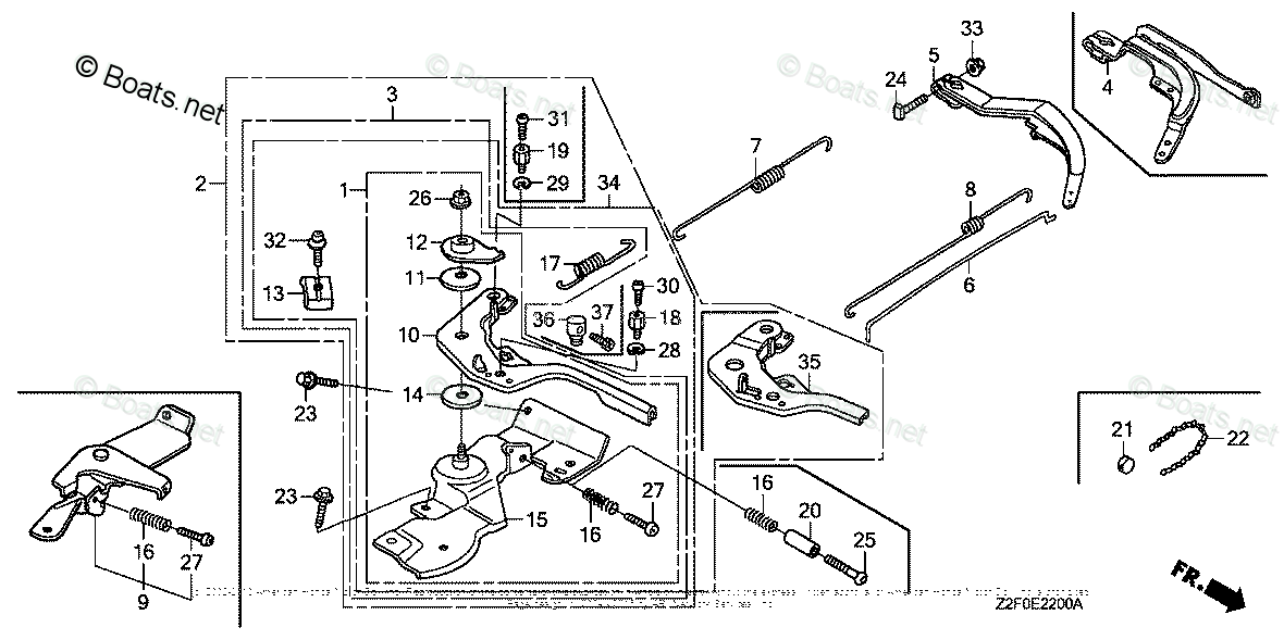 Honda Small Engine Parts GX160 OEM Parts Diagram for ...