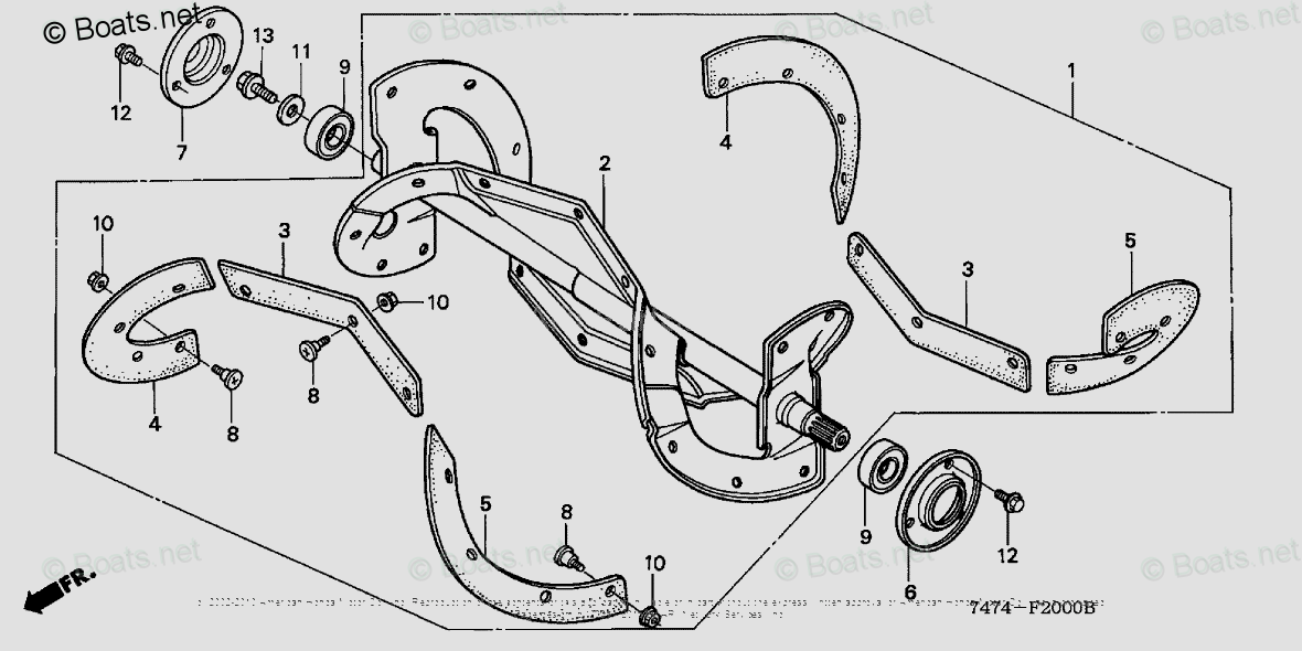 Honda Snow Blower Parts HS621 A-B VIN# SZAN-1038239 TO ...