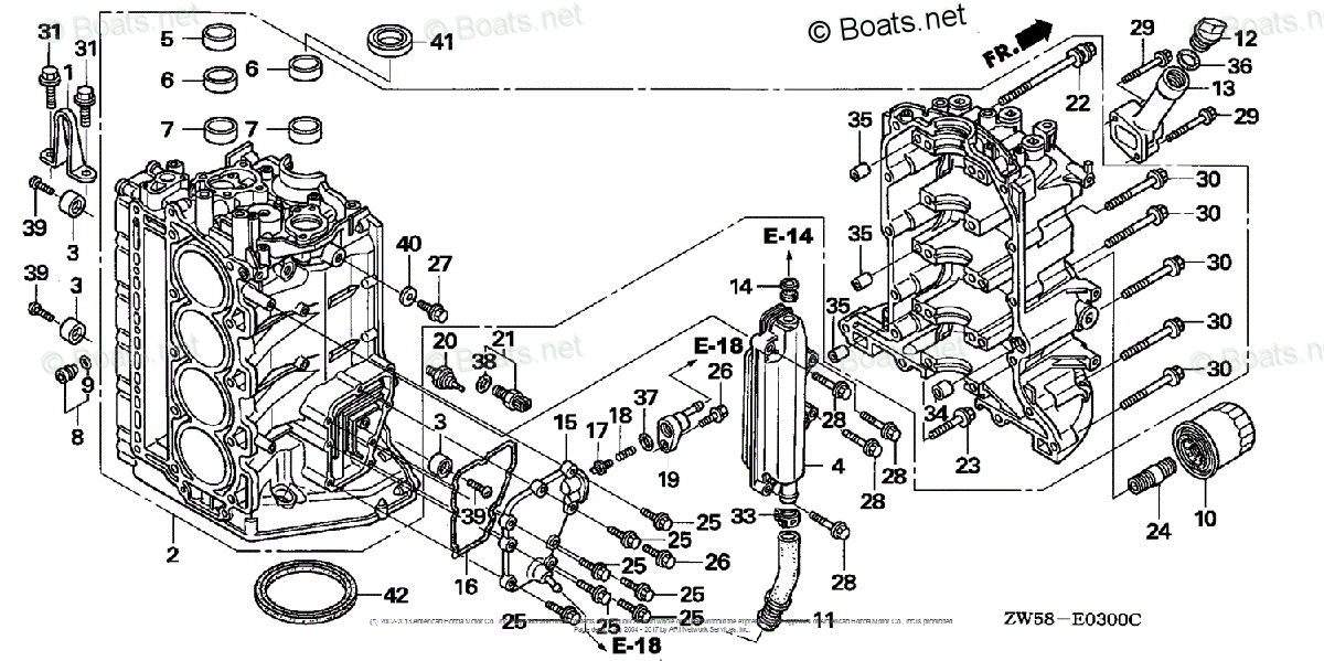 Honda Outboard Parts by HP & Serial Range 130HP OEM Parts Diagram for