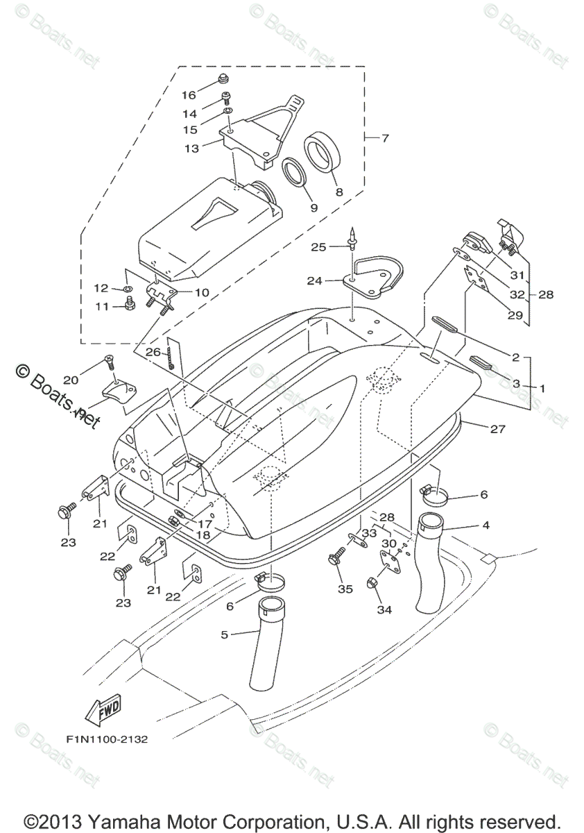 Yamaha Waverunner Parts Diagram