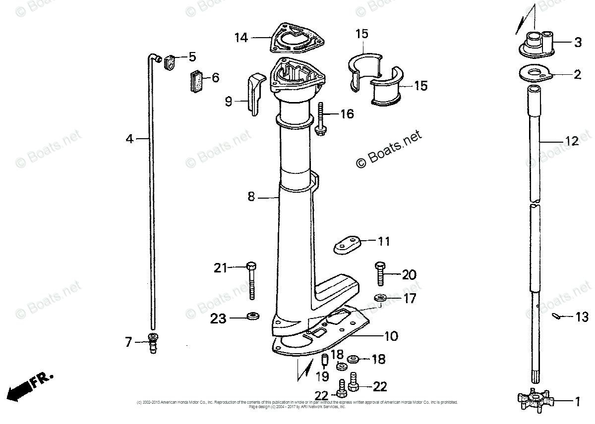 Honda Outboard Parts by Year Pre - 1997 OEM Parts Diagram ...