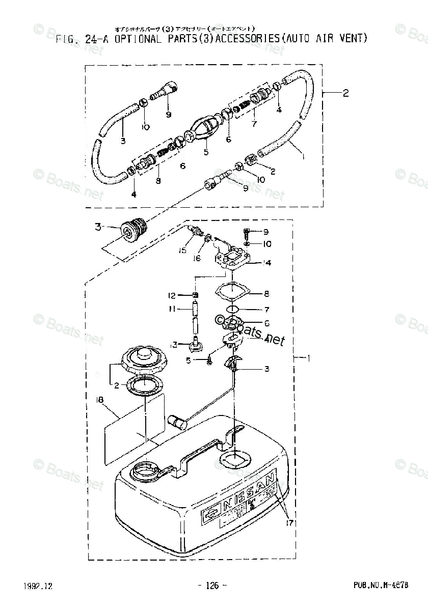 Tohatsu 2002 M120A - 2-stroke Tohatsu OEM Parts Diagram for Auto Air