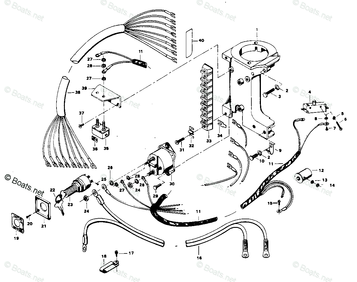 Mercury Chrysler Outboard Parts by HP & Model 25HP OEM Parts Diagram