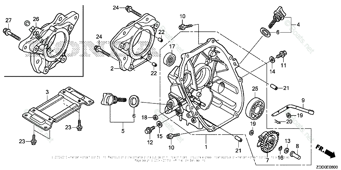 Honda Small Engine Parts GX100 OEM Parts Diagram for ...