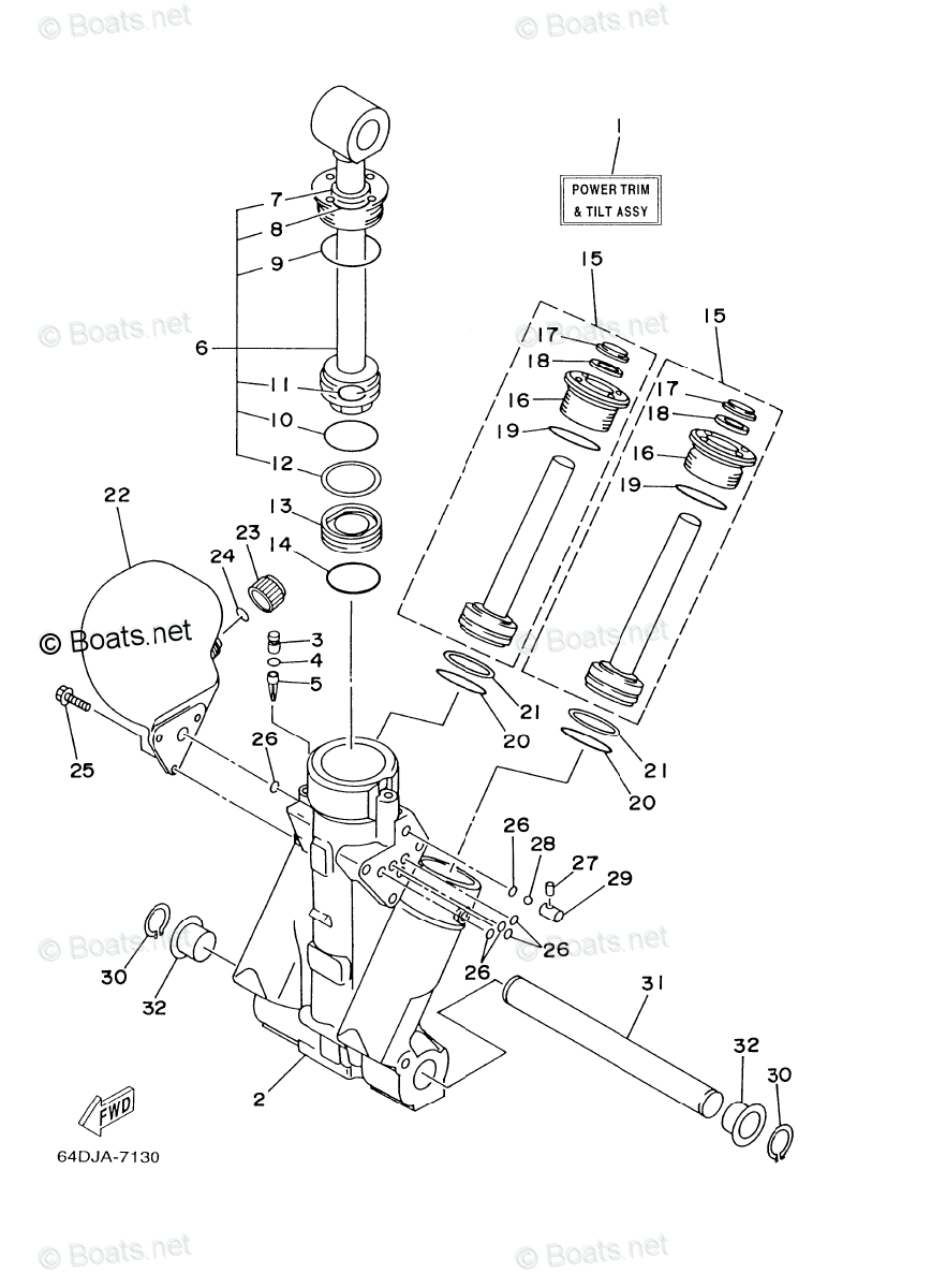 Yamaha Outboard Parts by Year 1999 OEM Parts Diagram for ...