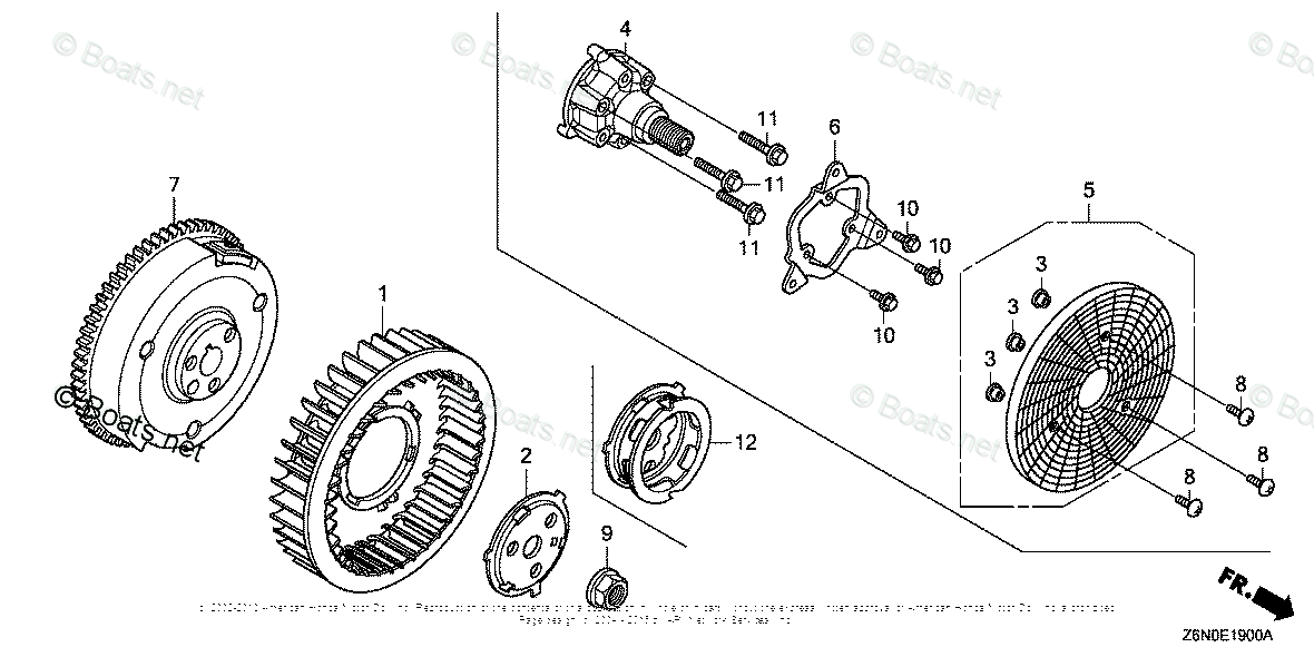 Honda Small Engine Parts GX690 OEM Parts Diagram for ...