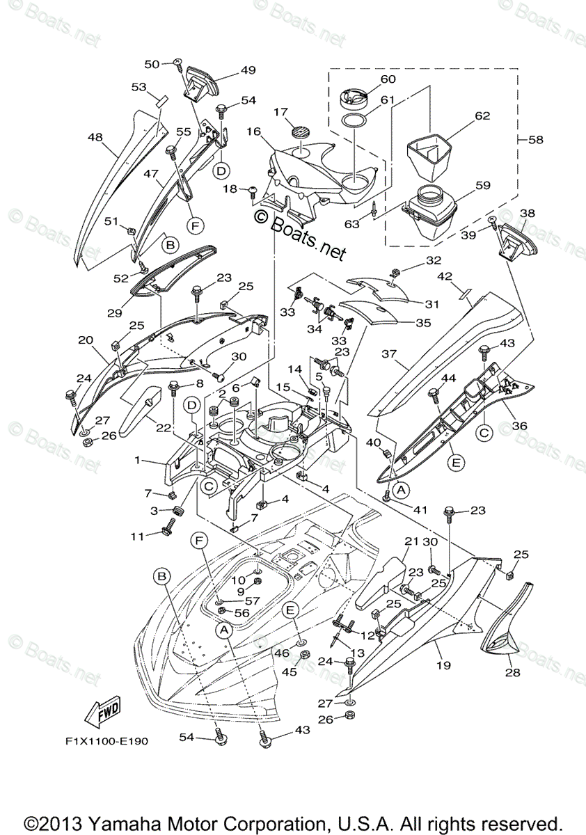 Yamaha Waverunner Parts Diagram