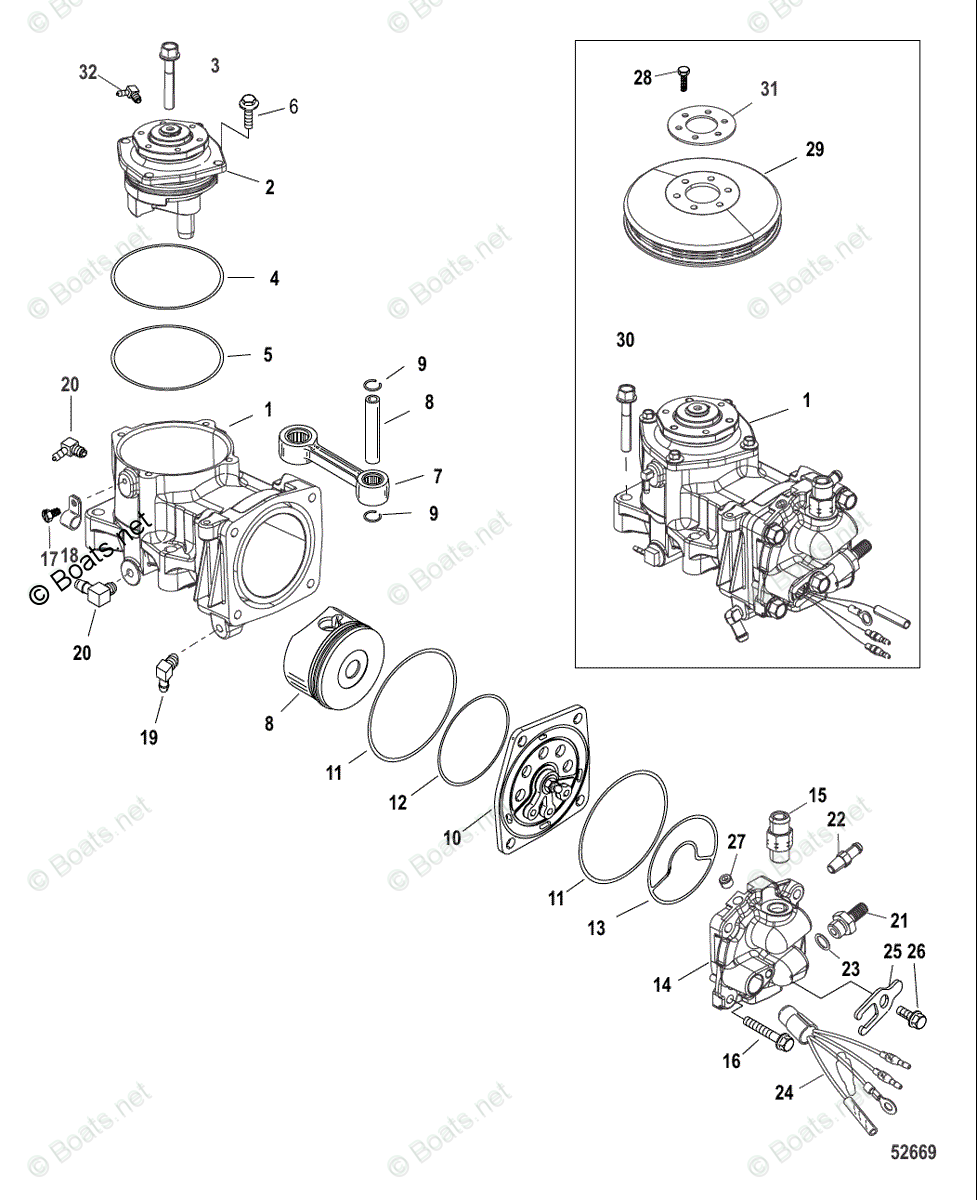 Mercury Mercury Mariner Outboard Parts by HP Liter 