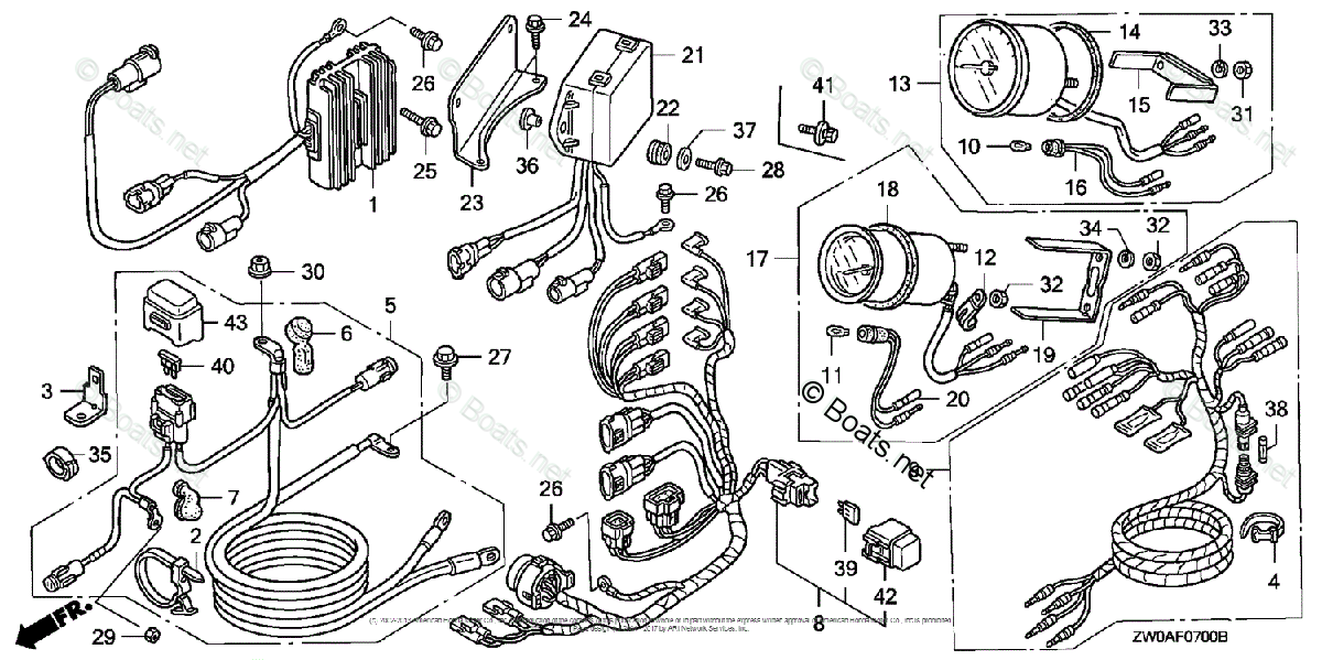 Honda Outboard Parts by HP & Serial Range 90HP OEM Parts Diagram for
