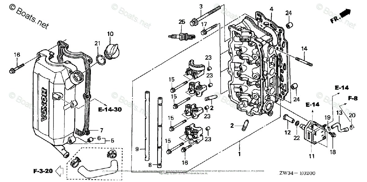 Wiring Diagram: 34 Honda Outboard Parts Diagram Online