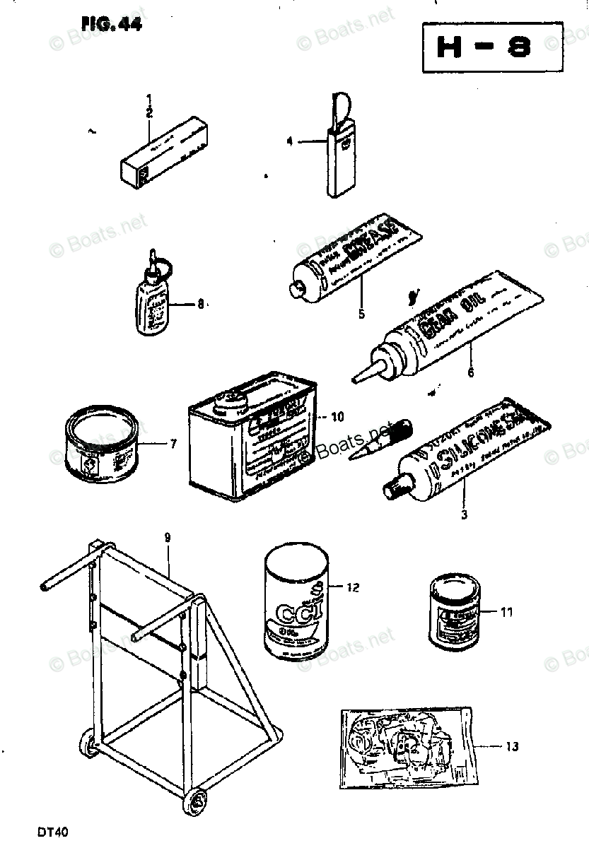 Suzuki Outboard Parts by Year 1981 OEM Parts Diagram for Optional