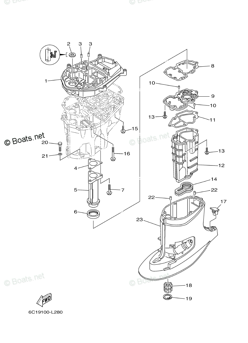 Yamaha Outboard Engine Parts Diagram | Reviewmotors.co