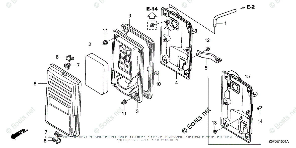 Honda Small Engine Parts GX240 OEM Parts Diagram for AIR ...