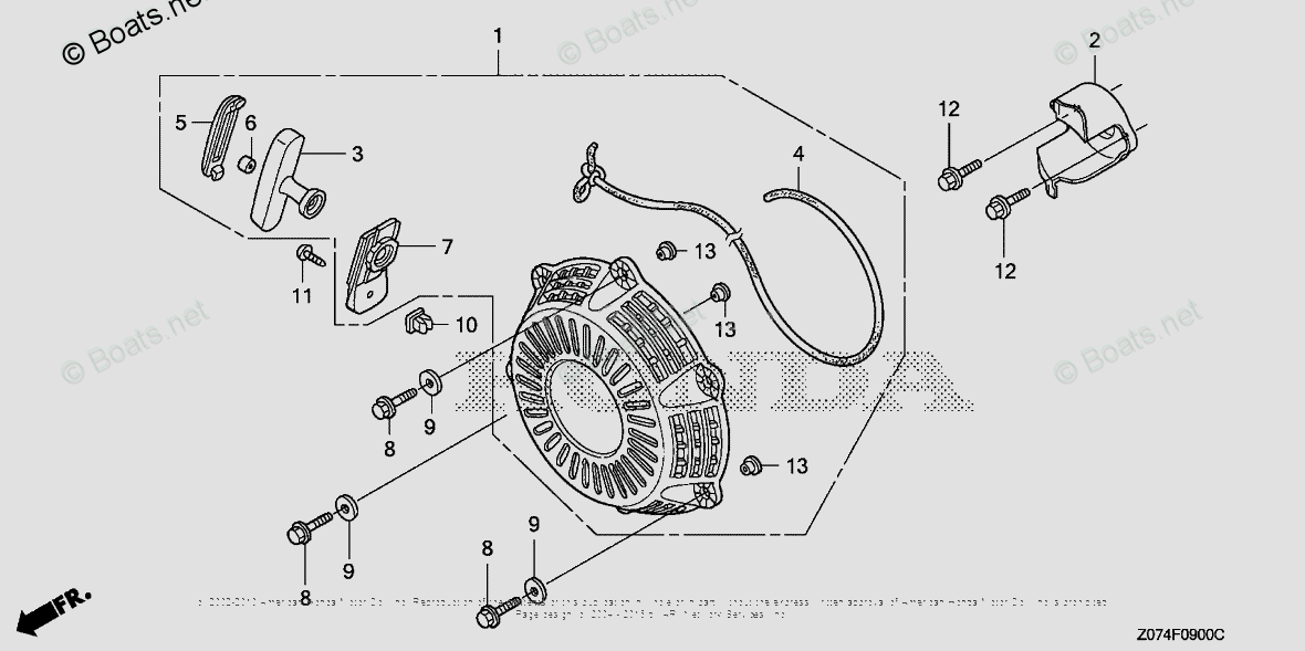 Honda Generator Parts EU2000I A VIN# EAAJ-1000001 TO EAAJ ...