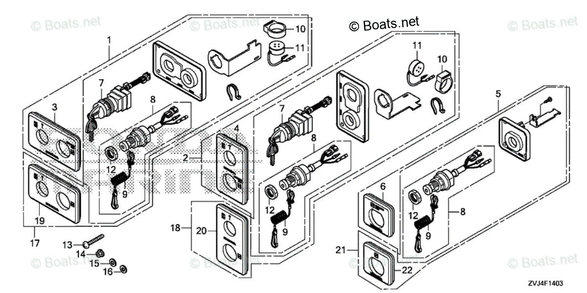 Honda Outboard Parts by Year 2007 And Later OEM Parts Diagram for