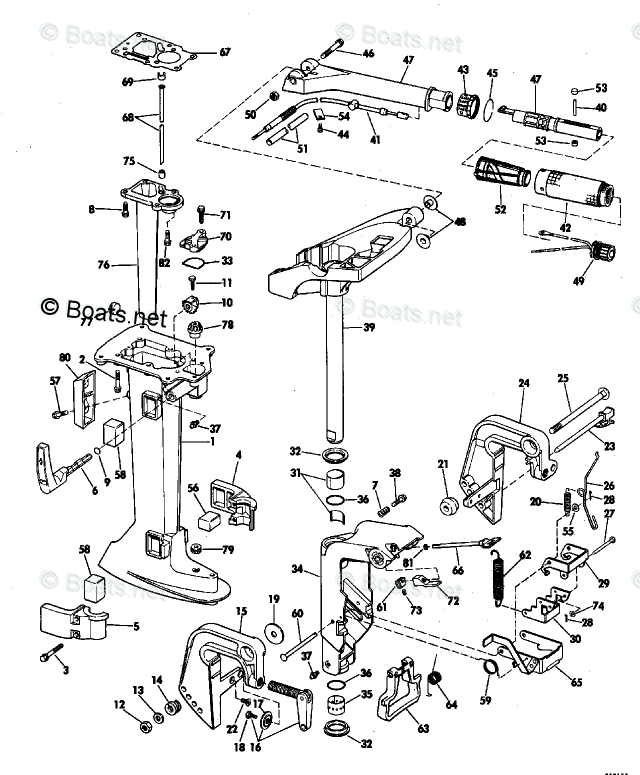 Johnson Outboard Parts By Hp 4 5hp Oem Parts Diagram For