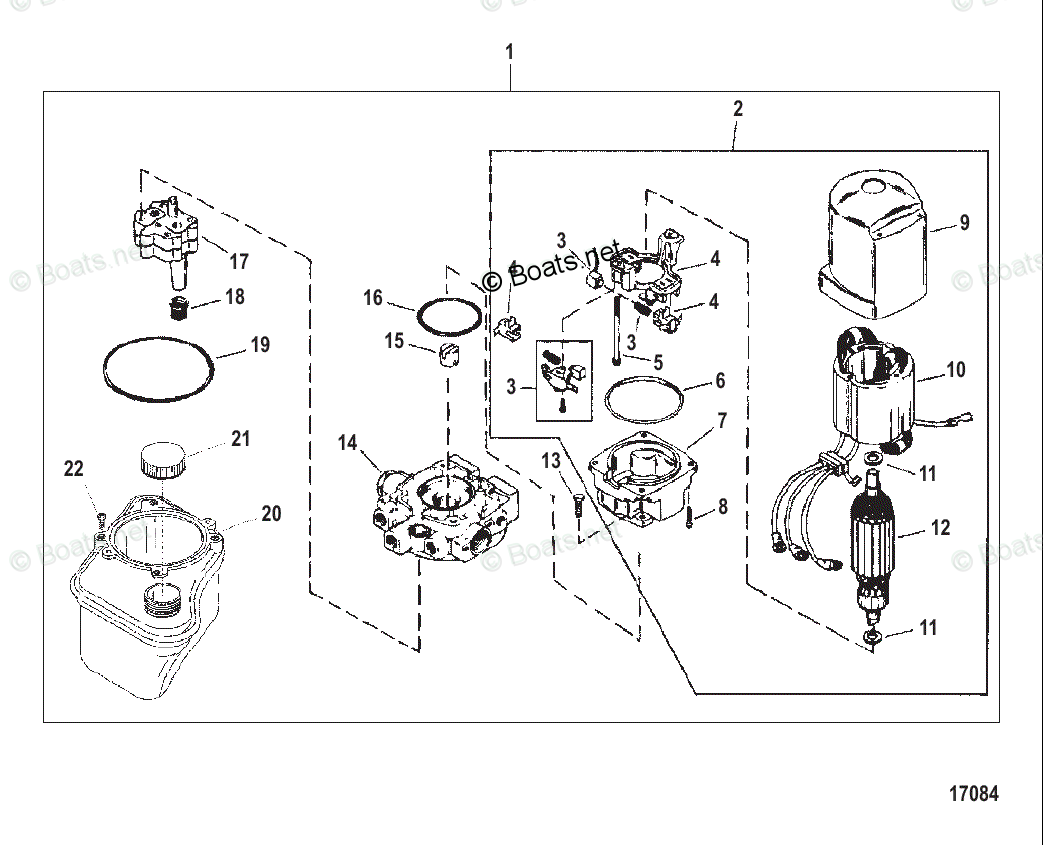 Mercury MerCruiser Sterndrive Parts by Size & Serial Engines - Gas OEM