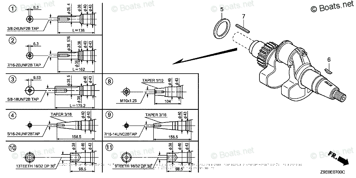 Honda Small Engine Parts GX690 OEM Parts Diagram for ...