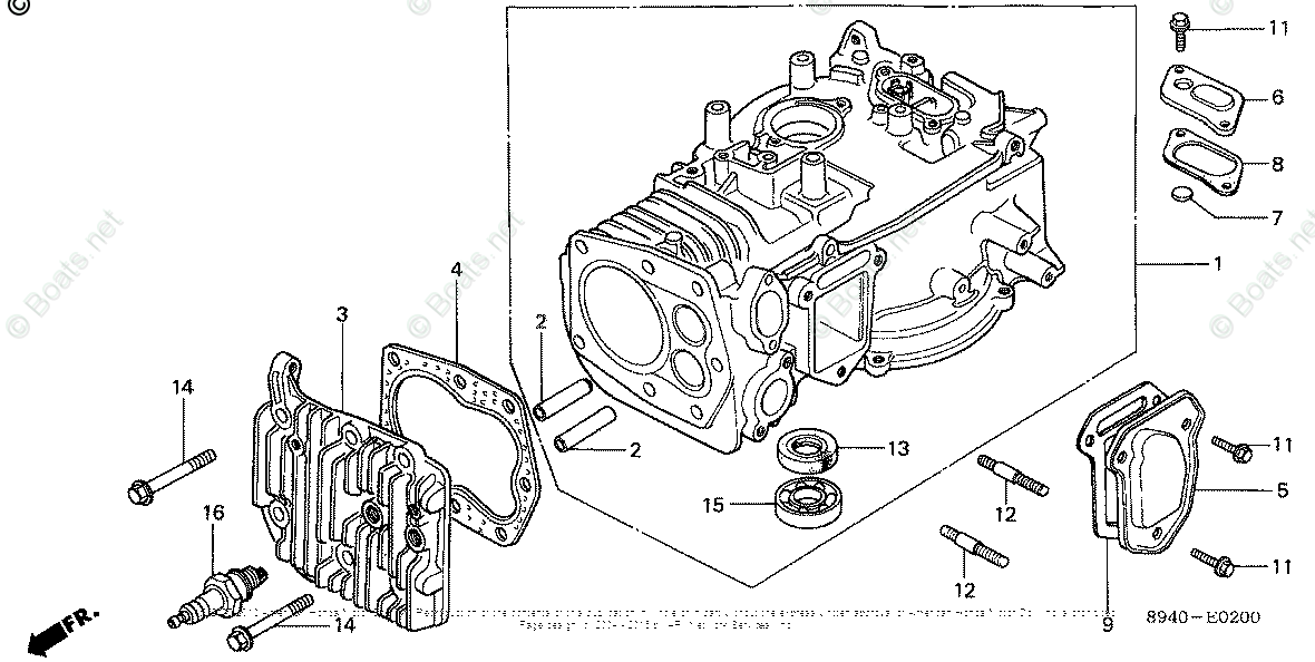 Honda Small Engine Parts Gv200 Oem Parts Diagram For