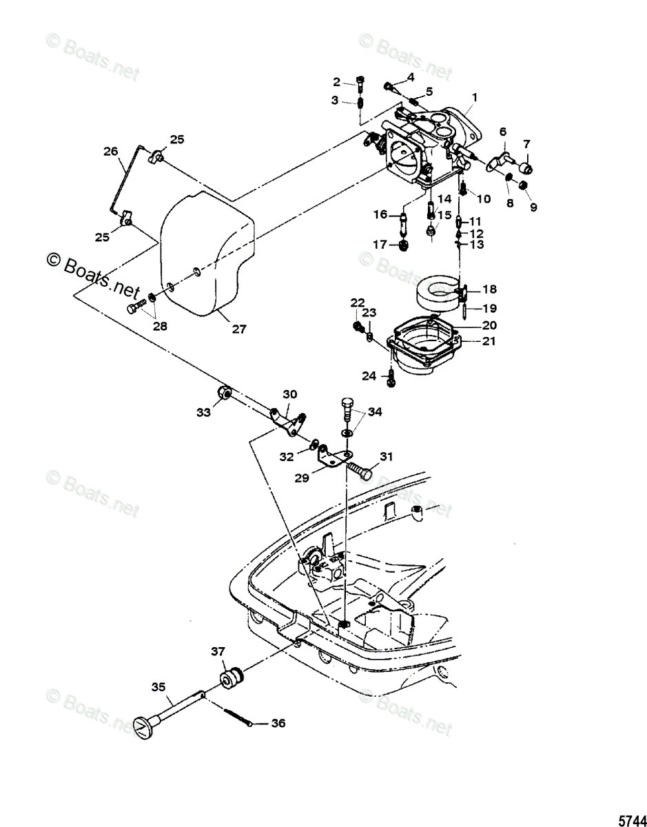 Mercury 25 Hp Carburetor Diagram - Wiring Diagram