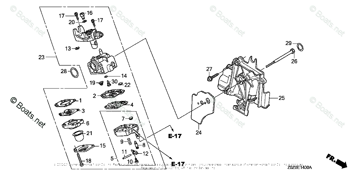 Honda Small Engine Parts GX35 OEM Parts Diagram for ...