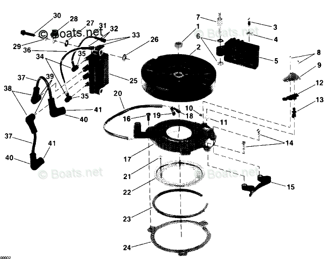 Evinrude Outboard Parts by HP 4HP OEM Parts Diagram for Ignition