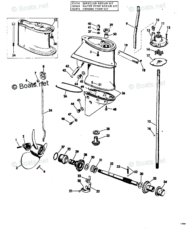 Evinrude Outboard Parts By Hp 25hp Oem Parts Diagram For