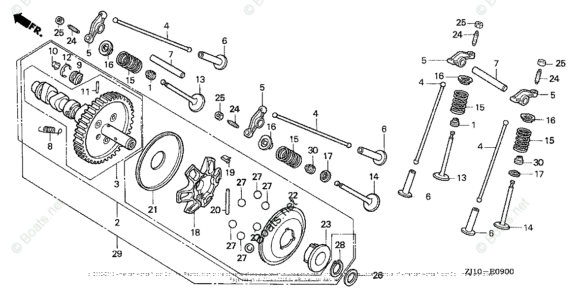 Honda Small Engine Parts Gx620 Oem Parts Diagram For