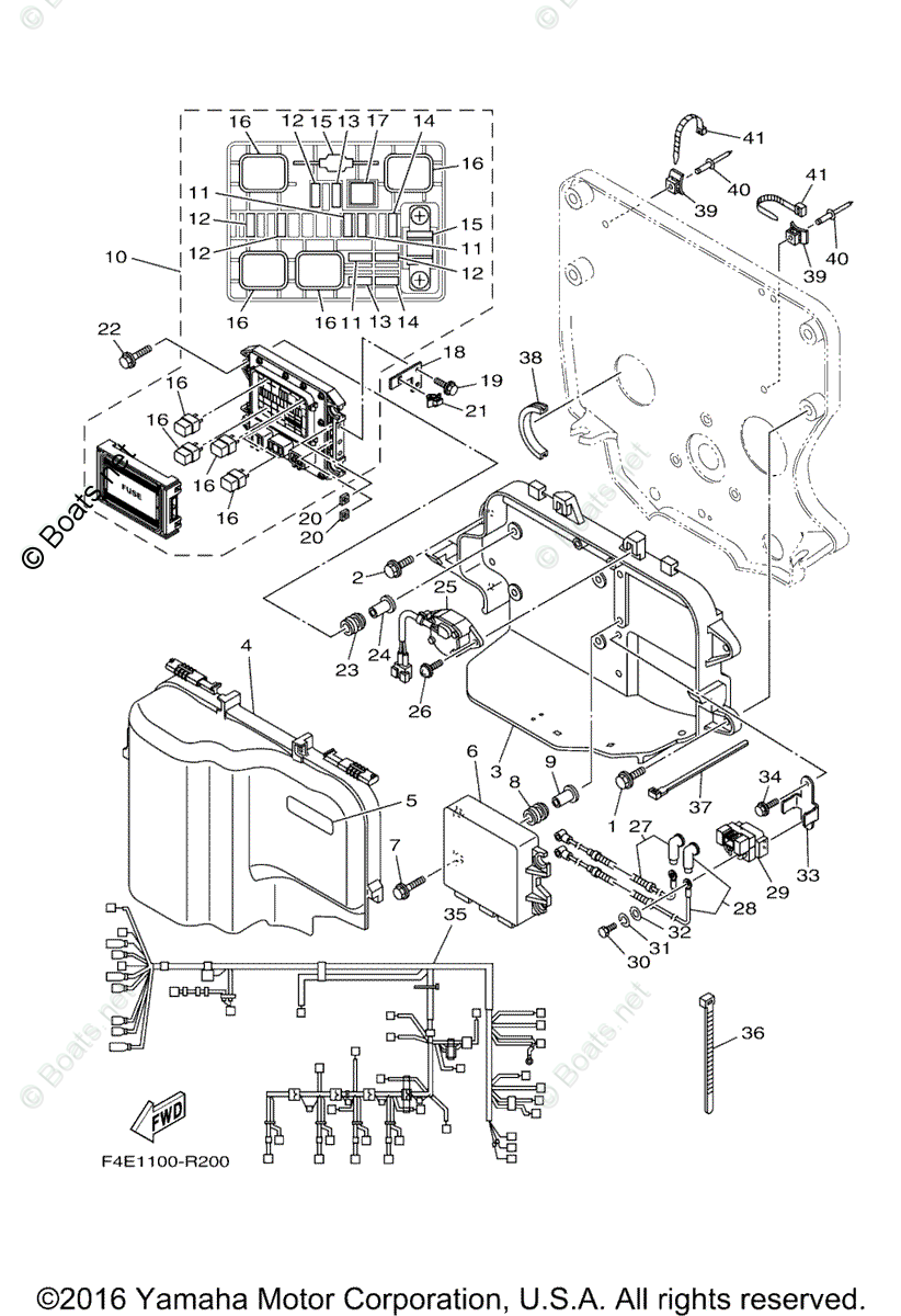 Yamaha Waverunner 2016 OEM Parts Diagram for Electrical - 1 | Boats.net