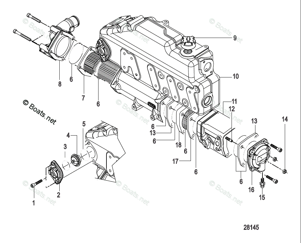 Mercury MerCruiser Inboard Parts by Size & Serial Diesel OEM Parts