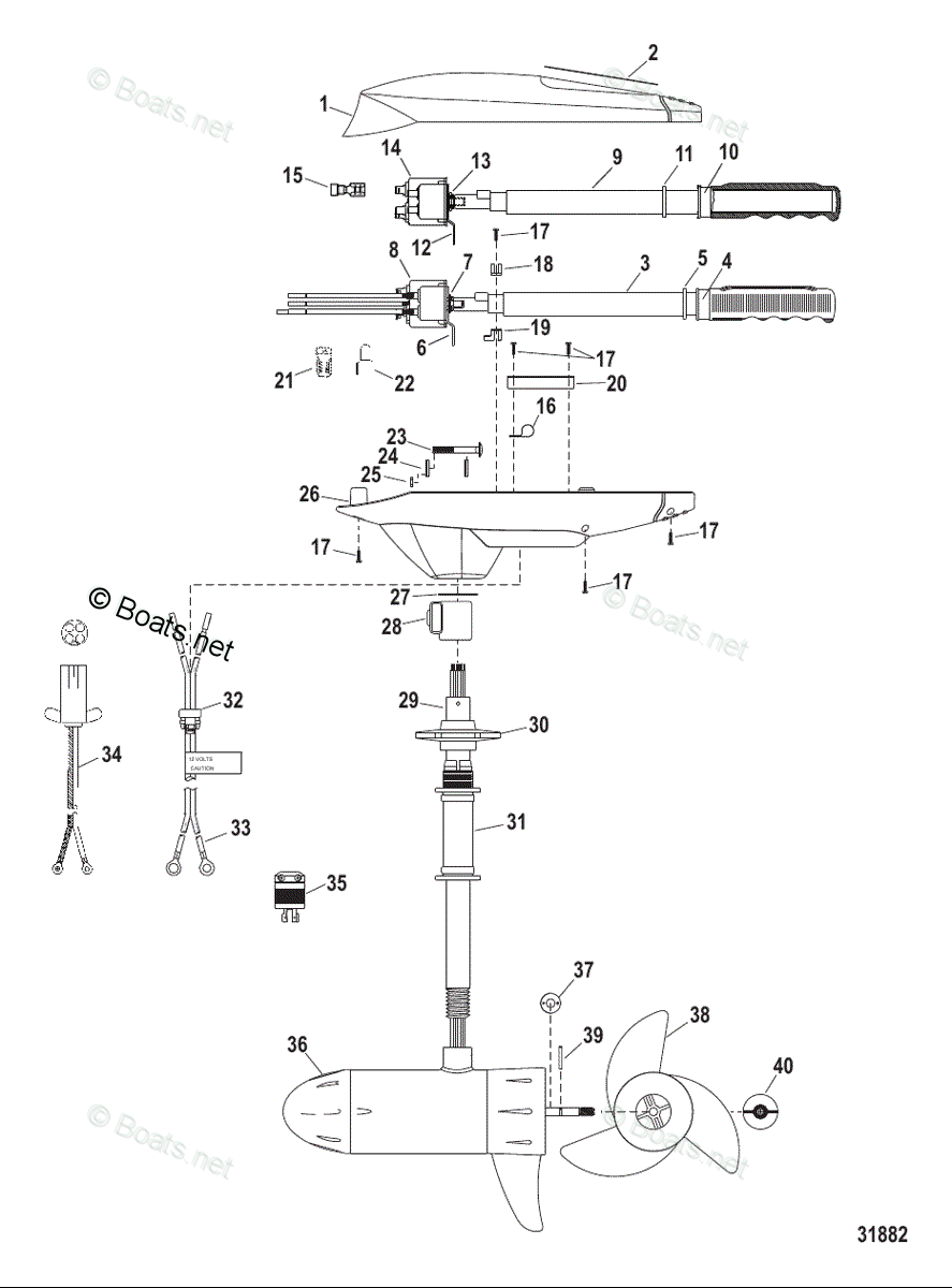 Mercury MotorGuide Trolling Motor Parts by Model & Series MotorGuide