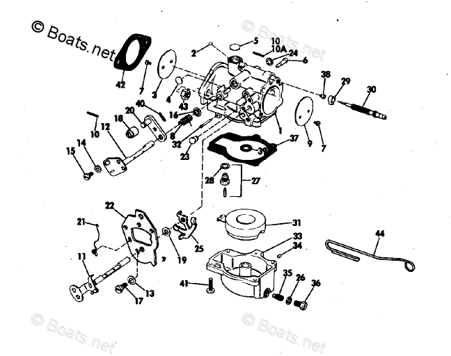 Johnson Outboard Parts by Year 1972 OEM Parts Diagram for ... boat carburetor diagram 