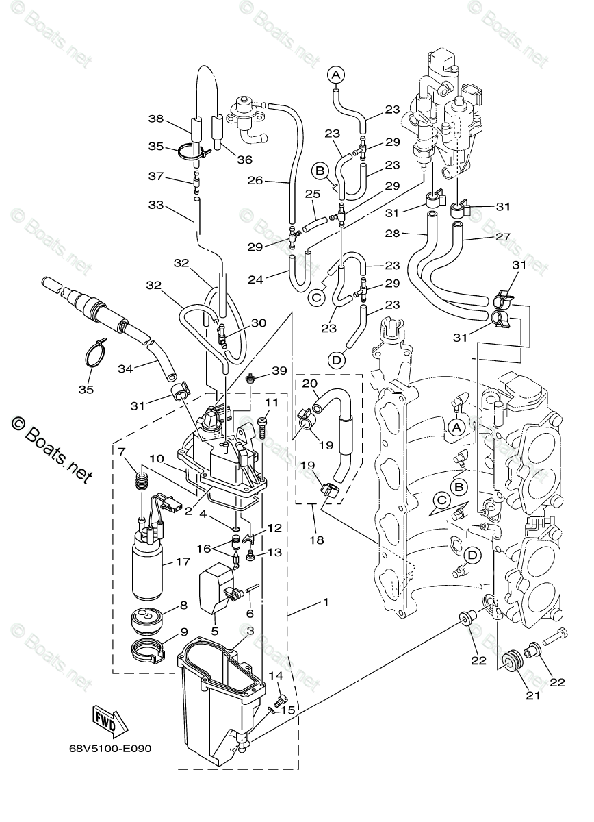 Yamaha 115 Outboard Motor Parts Diagram | Reviewmotors.co