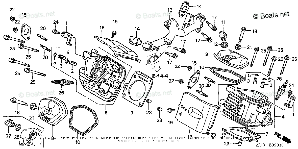 Honda Small Engine Parts Gx620 Oem Parts Diagram For