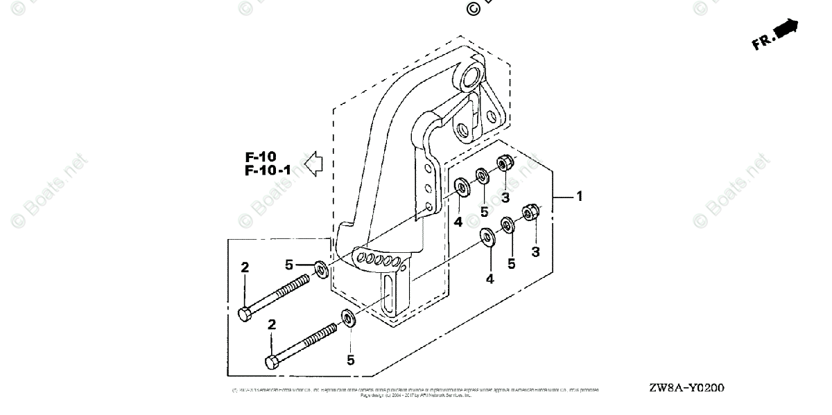 Honda Outboard Parts by HP & Serial Range 9.9HP OEM Parts Diagram for