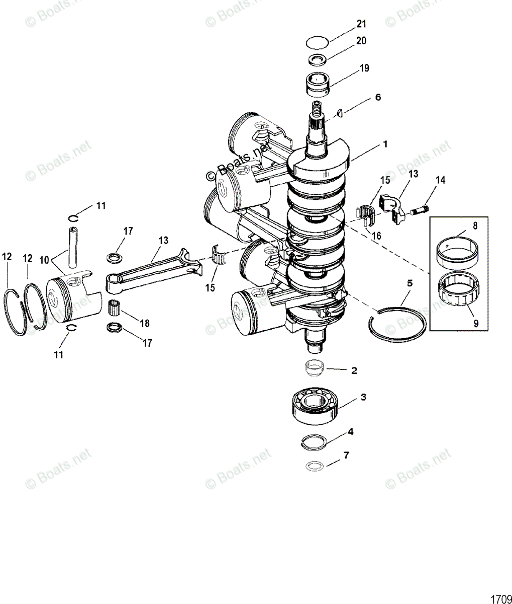 mercury outboard parts by year (mercury, mariner, mark, forcemercury outboard parts by year (mercury, mariner, mark, force, chrysler, sears, sportjet) sportjet oem parts diagram for crankshaft, pistons \u0026 connecting