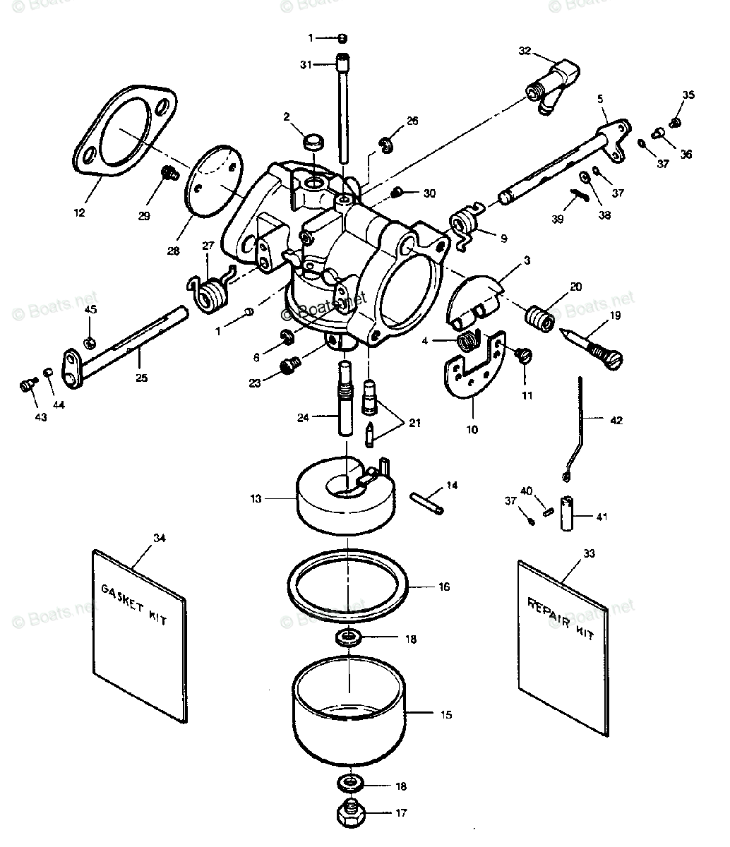 F10302 Force Chrysler Mercury carburetor Nozzle 