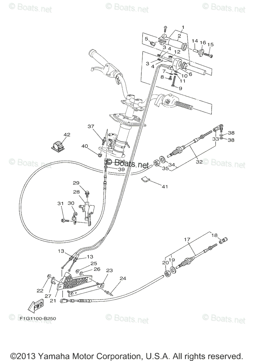Yamaha Waverunner Parts 2003 OEM Parts Diagram for Control ...