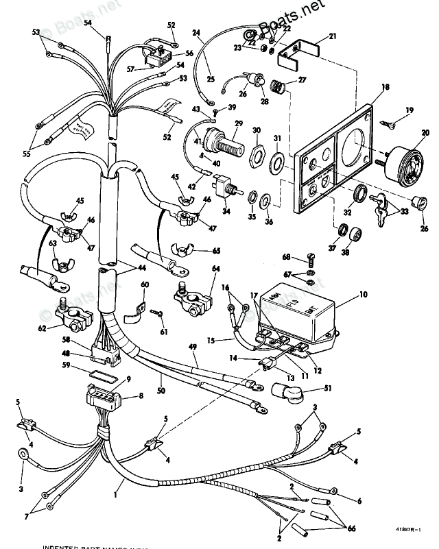Johnson Outboard Parts by Year 1968 OEM Parts Diagram for Instruments
