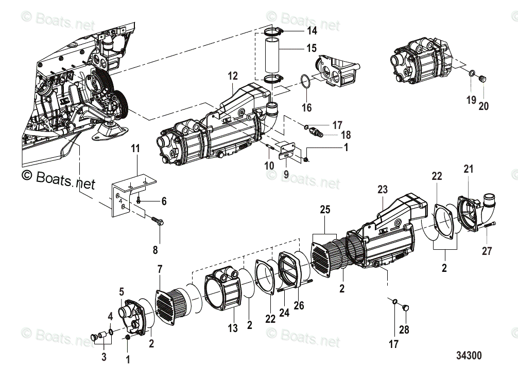 Mercury MerCruiser Inboard Parts by Size & Serial Diesel OEM Parts