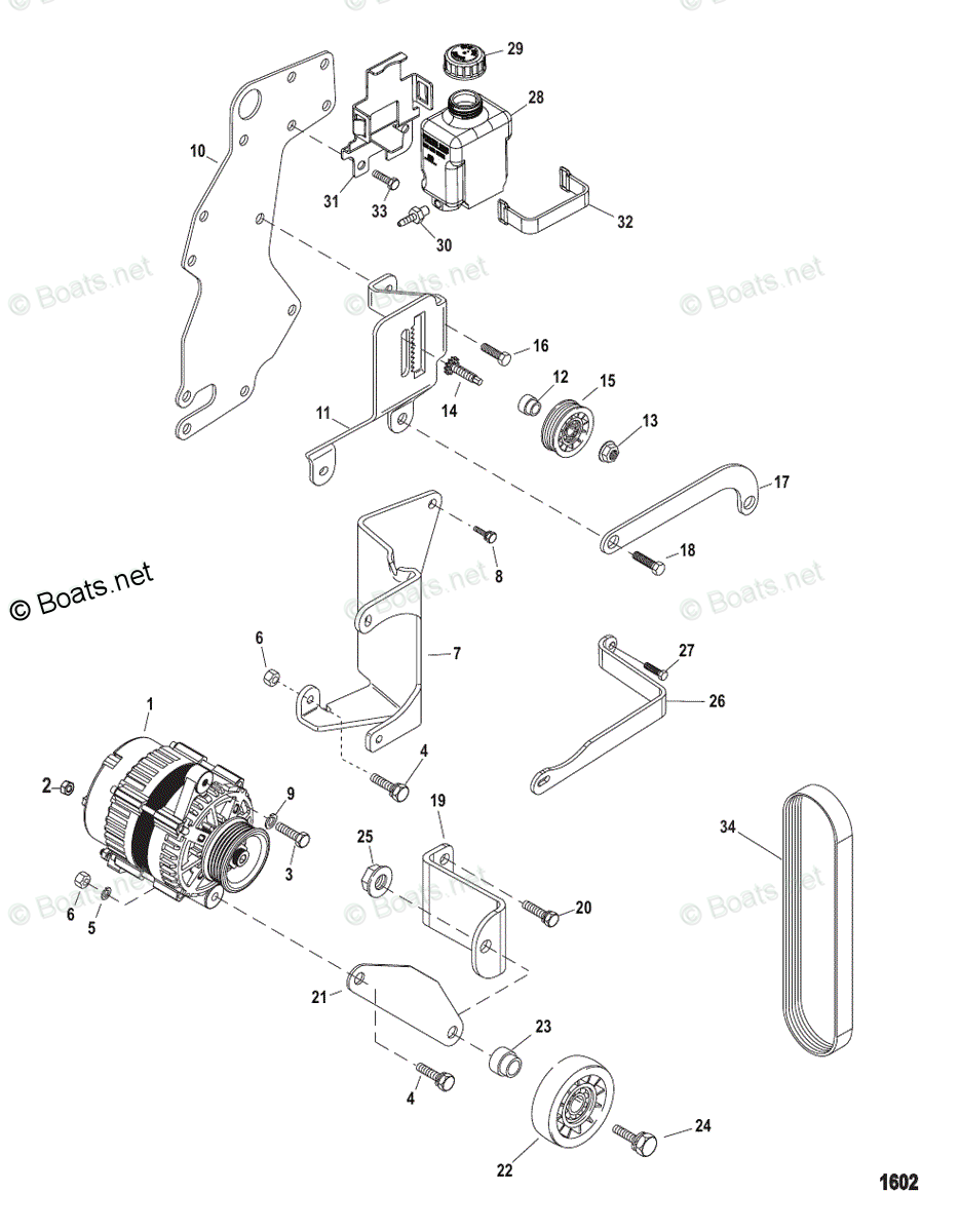 Mercury MerCruiser Sterndrive Parts by Size & Serial Engines - Gas OEM