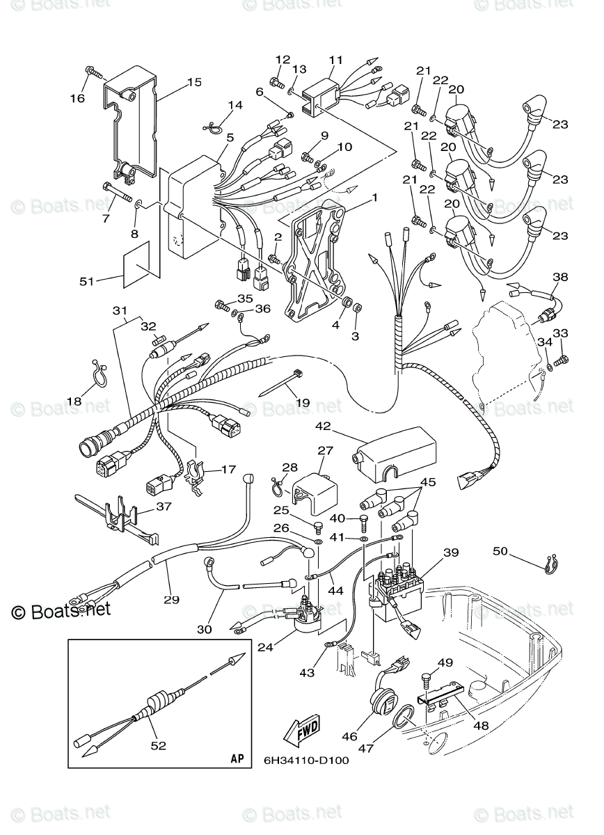 Yamaha Outboard Parts by Year 2006 And Later OEM Parts Diagram for Electrical | Boats.net