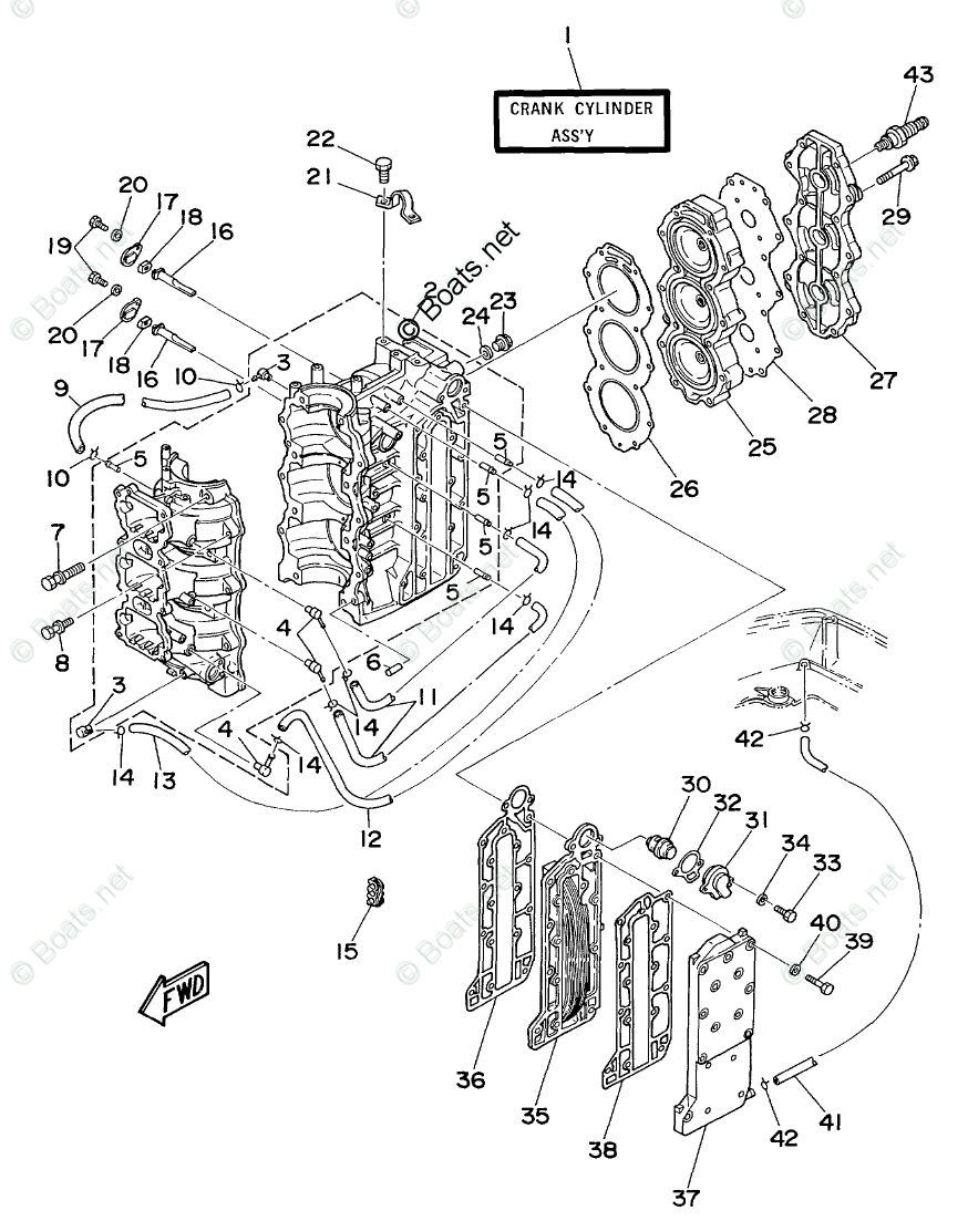Yamaha Outboard Parts by HP 70HP OEM Parts Diagram for ...