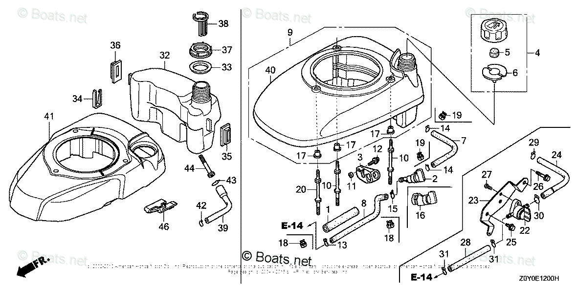 Honda Small Engine Parts GCV190 OEM Parts Diagram for FAN COVER (1