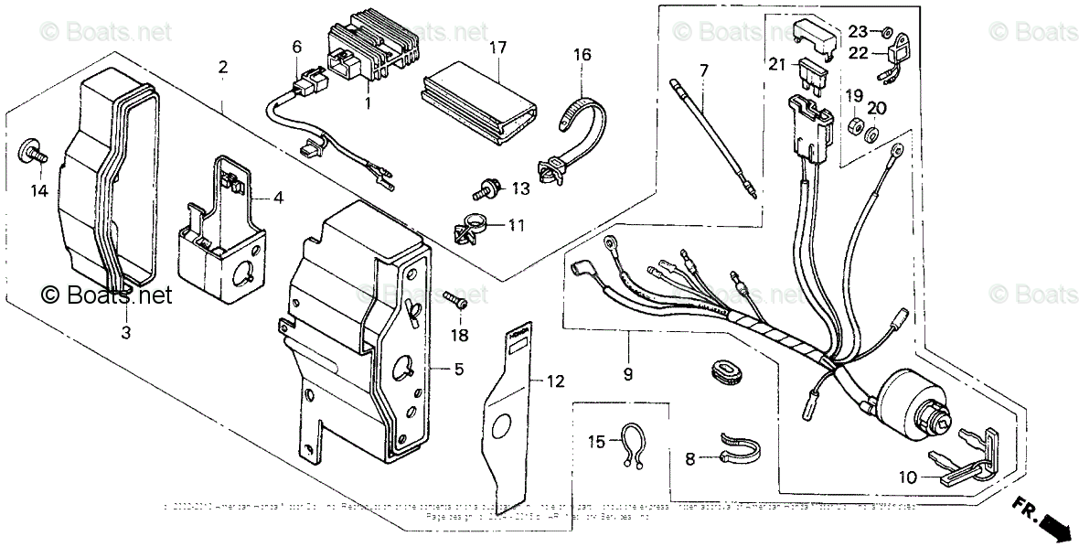 Honda Small Engine Parts Gx390 Oem Parts Diagram For Control Box