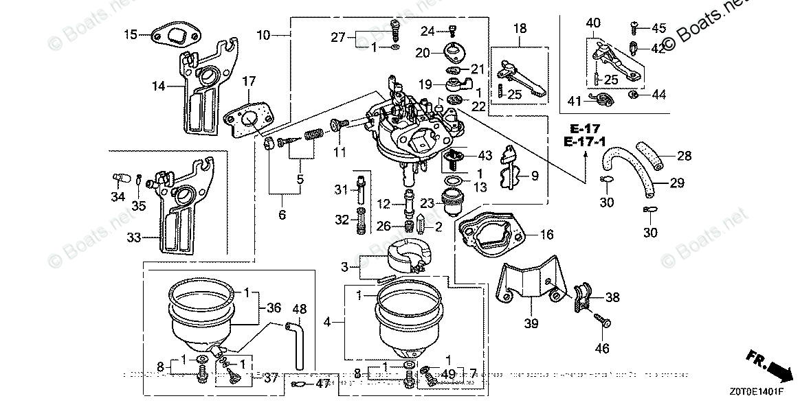 Honda Small Engine Parts GX160 OEM Parts Diagram for ...