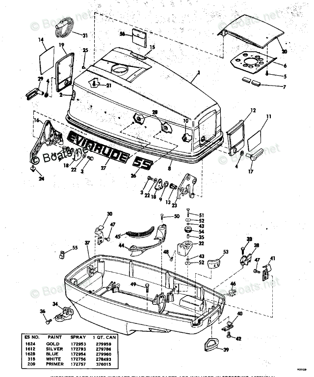 evinrude outboard parts by year 1976 oem parts diagram for motor