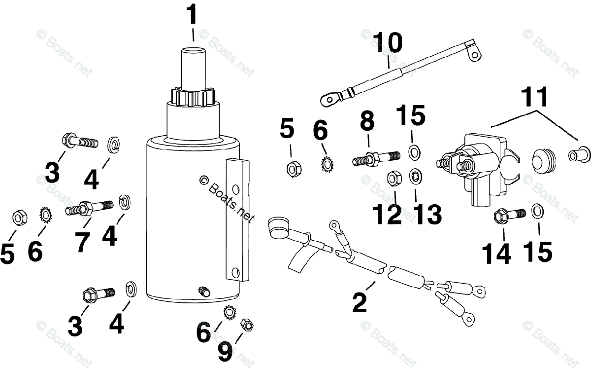 Evinrude Outboard Parts by Year 2007 OEM Parts Diagram for ELECTRIC